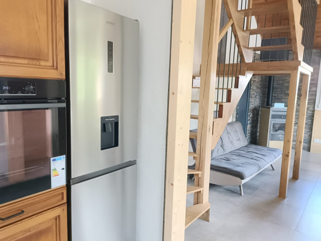 Cuisine ouverte sur salle de réception