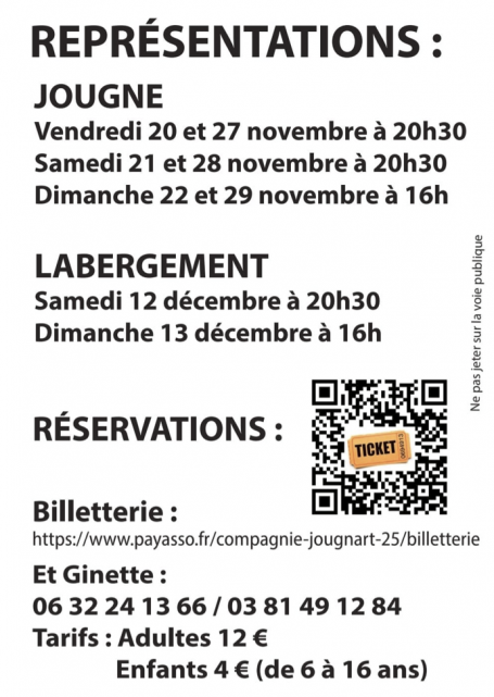 Dates et Billetterie