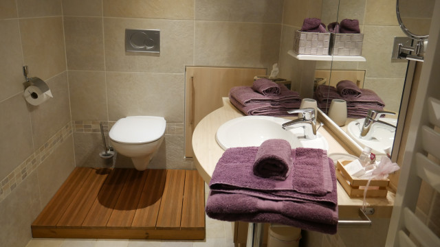 salle d'eau avec WC et douche à l'italienne