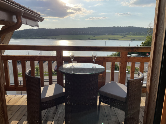 Vue Balcon Chambre Principale ChaletsCoeurduLac fr