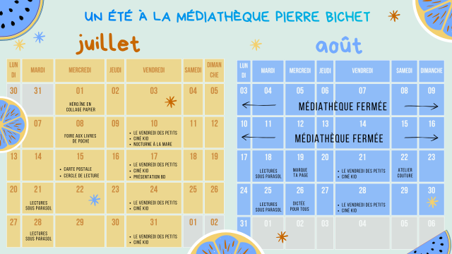 animations ete planning