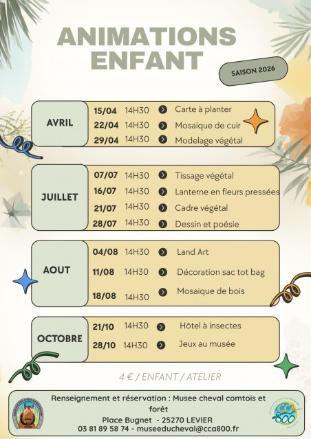 Programme Animations enfant 2026 - 1