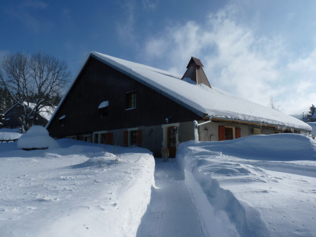 Notre ferme comtoise l'hiver
