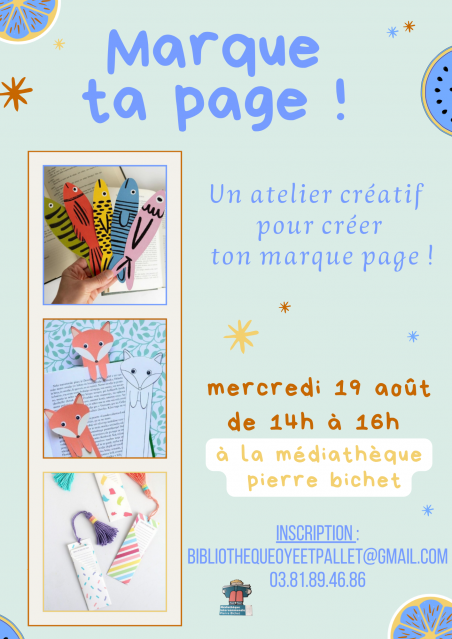 marque page - © Caroline Gérard marque page