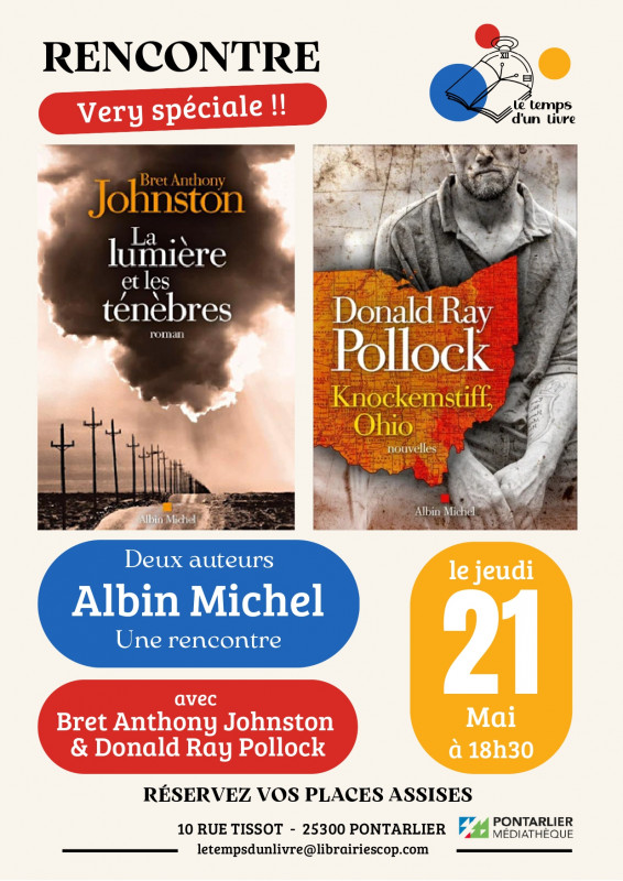 Rencontre Bret Anthony Johnston&Donald Ray Pollock