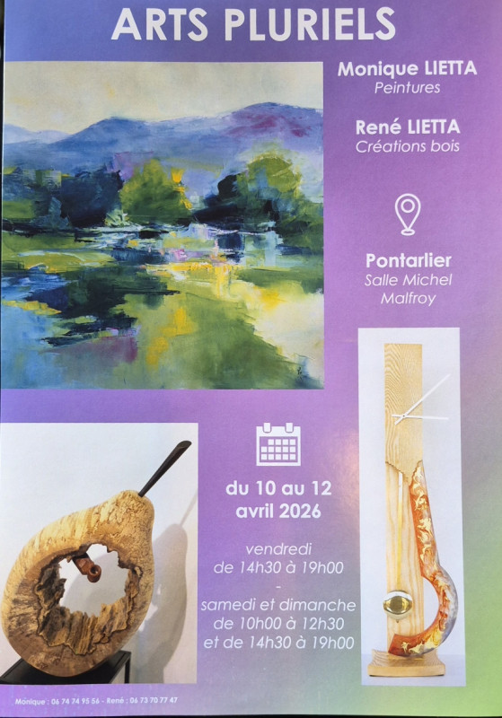 10 au 12 avril - Arts Pluriels - Pontarlier