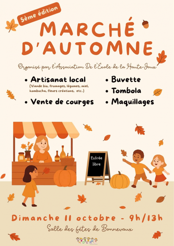 10 octobre - marché d'automne - Bonnevaux
