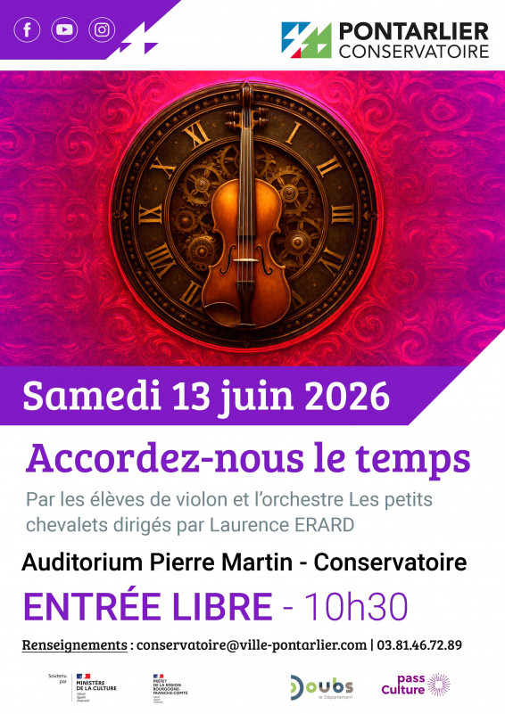 13 juin - concert - pontarlier - © CONSERVATOIRE ELIE DUPONT 13 juin - concert - pontarlier