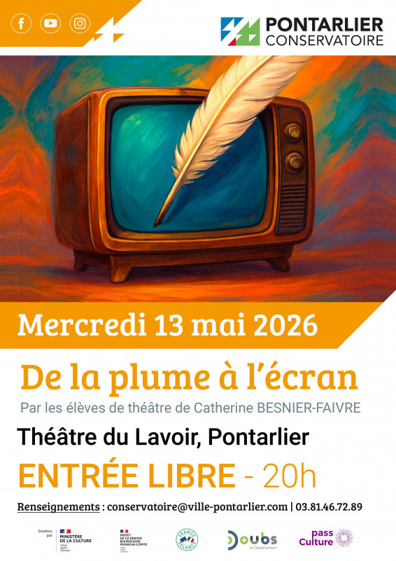 13 mai - de la plume à l'écran- pontarlier