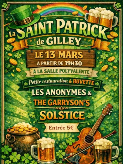 13 mars - Saint Patrick - Gilley
