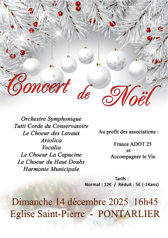 14 décembre - concert de Noël - Pontarlier