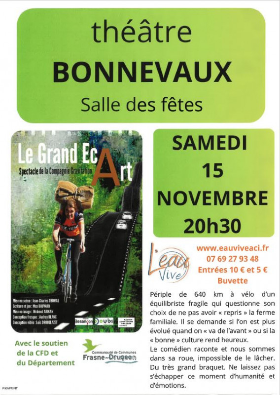 15 novembre - Le Grand Ecart - Bonnevaux
