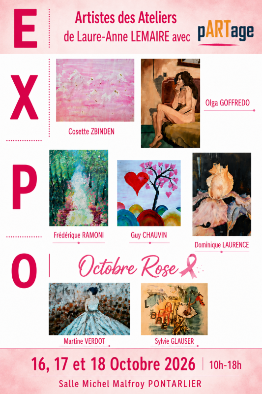 16 au 18 octobre - expo octobre rose - pontarlier