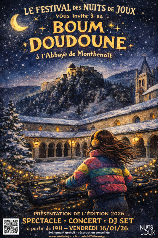 16 janvier - Présentation du Festival des Nuits de Joux 2026 - Abbaye de Montbenoît