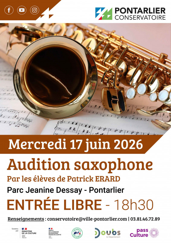 17 juin - audition saxophone - pontarlier 17 juin - audition saxophone - pontarlier