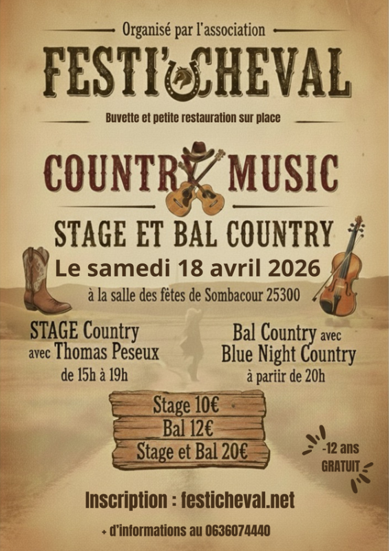 18 avril - country music - sombacour
