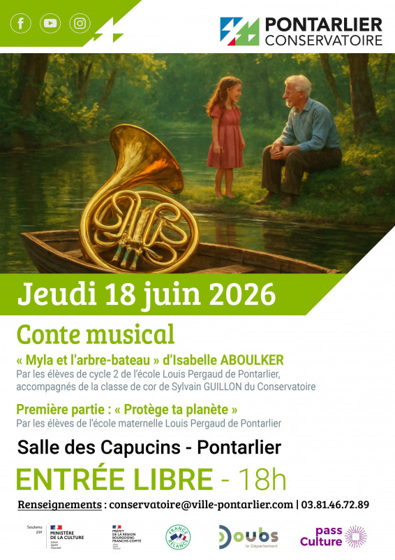 18 juin - conte musical - pontarlier - © Conservatoir E. Dupont 18 juin - conte musical - pontarlier