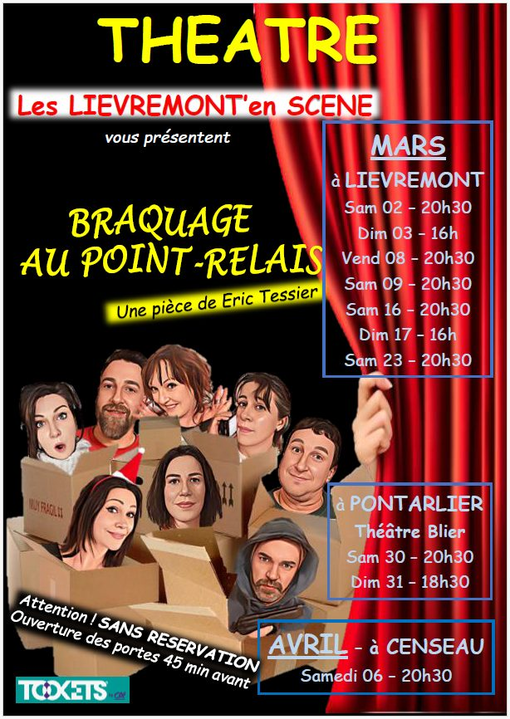 2 au 23 mars - Théâtre - Maisons du Bois Lièvremont