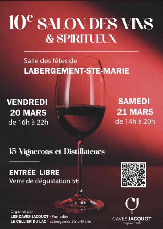 20-21 mars - salon des vins - Labergement sainte Marie - © Caves Jacquot 20-21 mars - salon des vins - Labergement sainte Marie