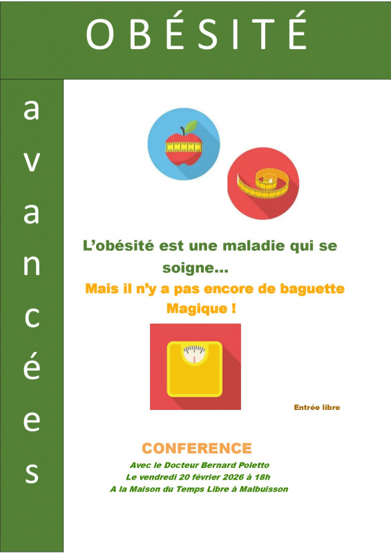 20 février - conférence Obésité - Malbuisson