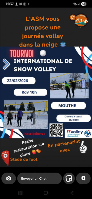 22 fev - snow volley - Mouthe