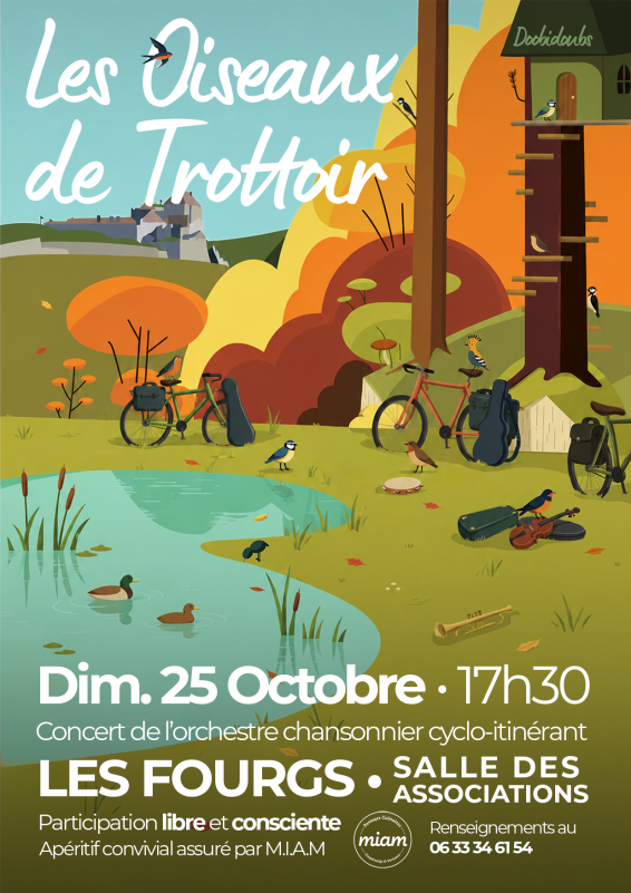 25 oct - concert oiseaux de trottoir - Les Fourgs