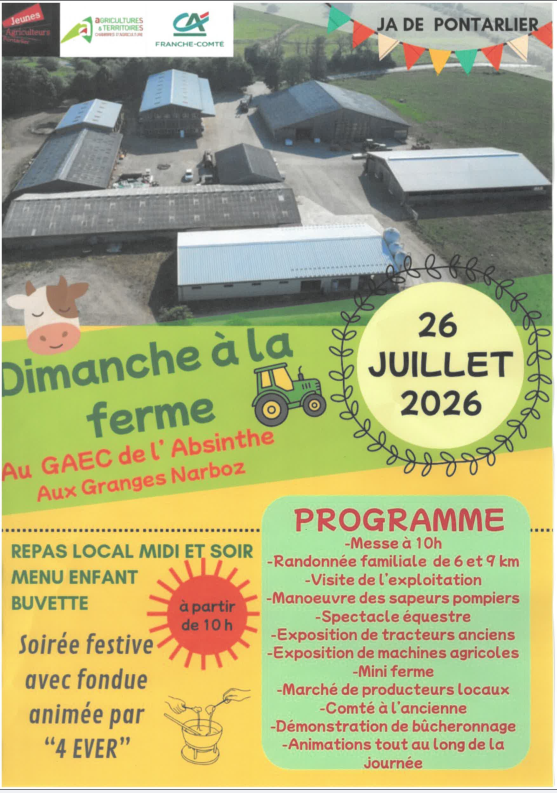 26 juillet - un dimanche à la ferme - les granges narboz