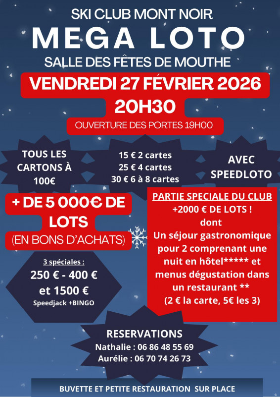 27 fév - Méga Loto - Mouthe
