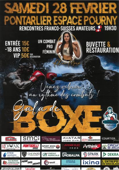 28 février - gala de boxe - Pontarlier