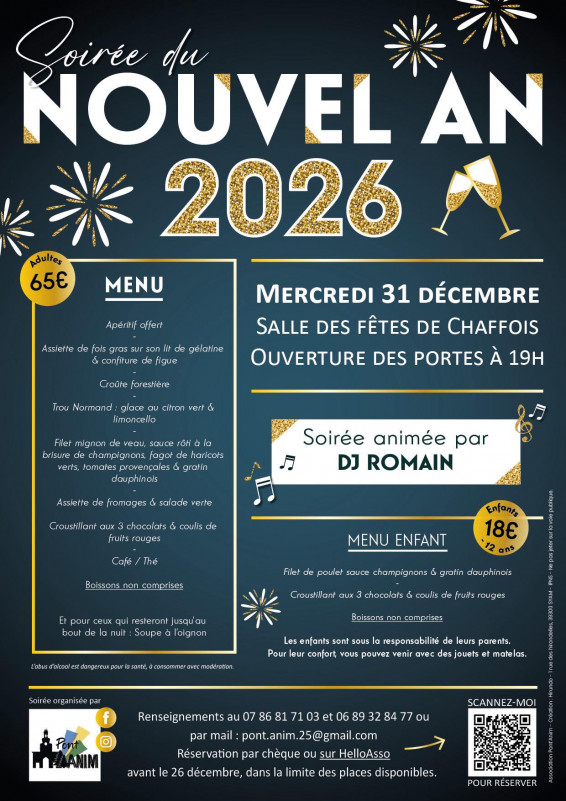 31 déc - réveillon - Chaffois