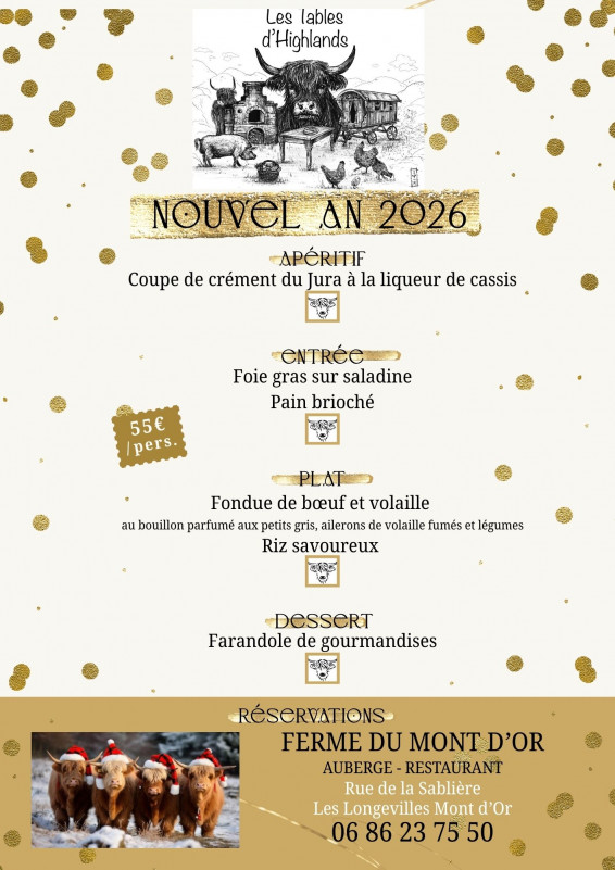 31 déc - réveillon Highland - Longevilles 31 déc - réveillon Highland - Longevilles