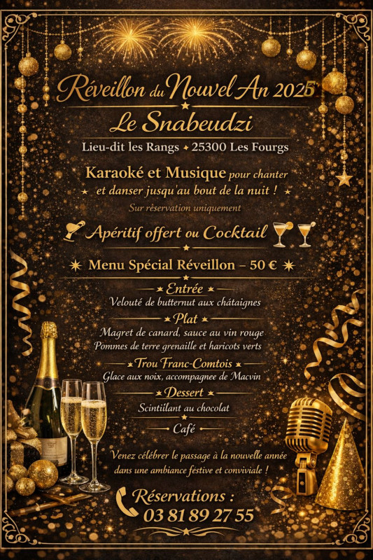 31 déc - réveillon Snabeudzi - Les Fgs