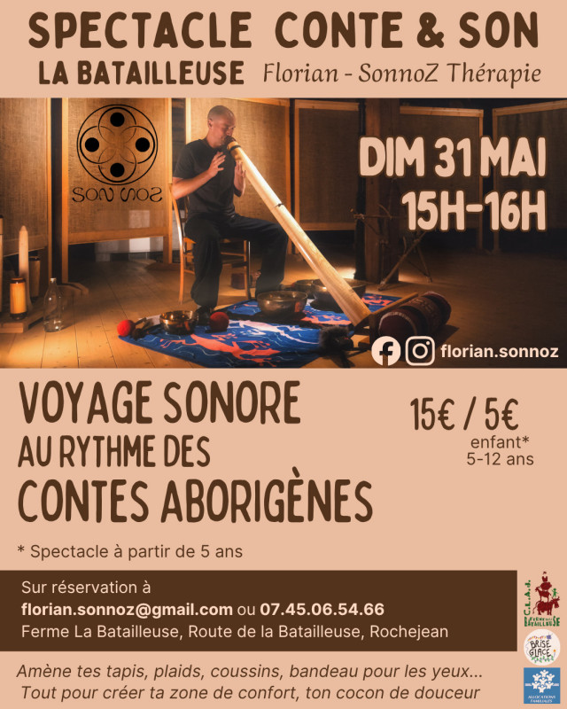 31 mai - spectacle conte & son - rochejean - © CLAJ La batailleuse 31 mai - spectacle conte & son - rochejean