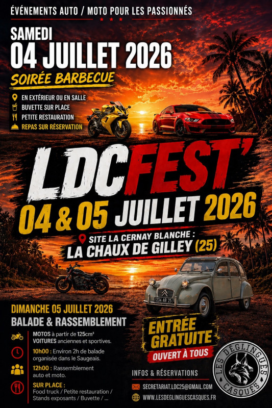 4-5 juillet - LDC fest - la Chaux de Gilley