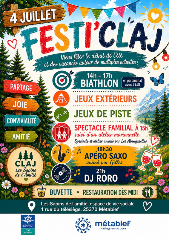 4 juillet - festi claj- métabief 4 juillet - festi claj- métabief