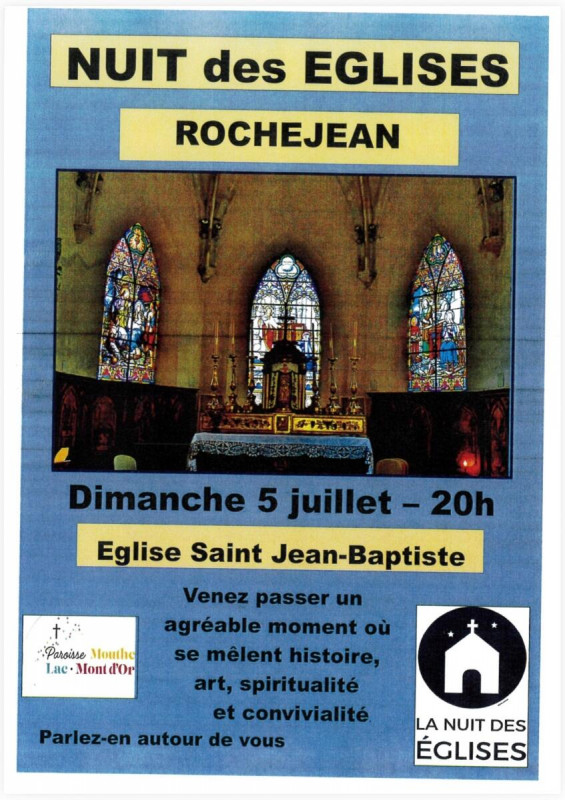 5 juillet - nuit des églises - rochejean