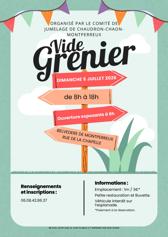 5 juillet - vide grenier - Montperreux