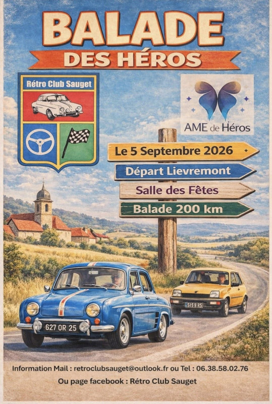 5 srptembre - Balade du Rétro Club Sauget - MDBL
