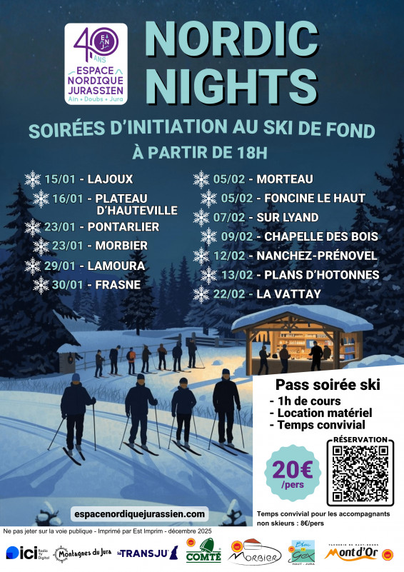 Affiches Nordiques Night - Nordic nights - © ENJ Affiches Nordiques Night - Nordic nights