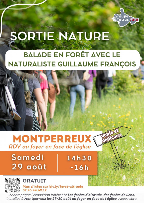 affiche sortie nature montperreux - © Groupe tétra Jura affiche sortie nature montperreux