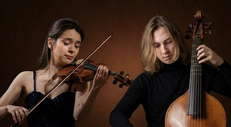 Viole de Gambe et violon Viole de Gambe et violon