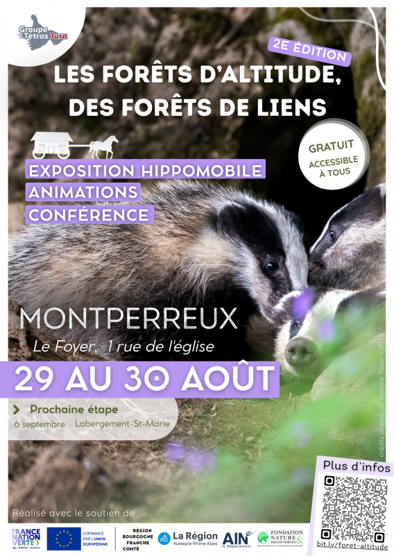 Programme exposition itinérante - © Groupe Tétra Jura Programme exposition itinérante
