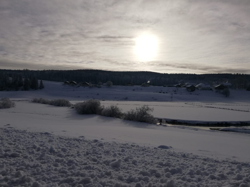 La rivière du doubs à Villedieu