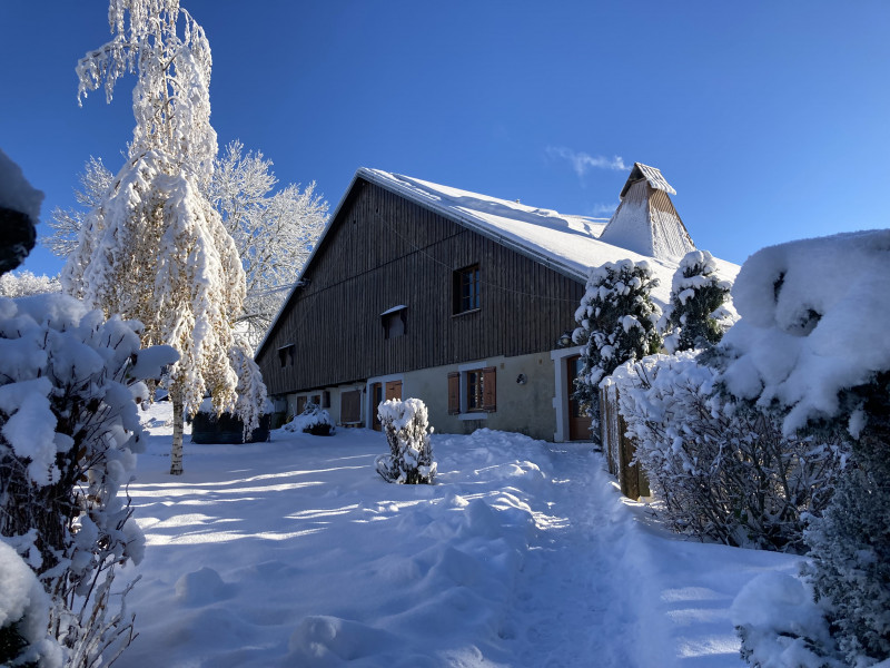Notre ferme sous la neige