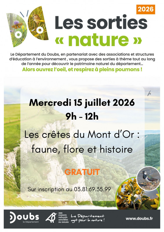 Sortie nature Mont d'or - © Maison de la Réserve Sortie nature Mont d'or