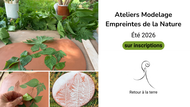 Visuel Ateliers modelage empreintes à la nature