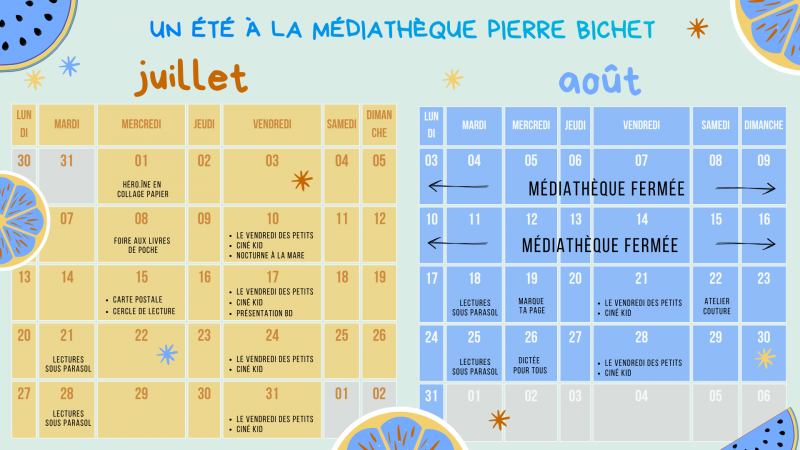 animations ete planning
